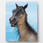 Grappige paardenlach portretkunst fotoplaat (Voorkant)