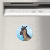 Grappige paardenlach portretkunst magneet (Insitu (Vaatwasser))