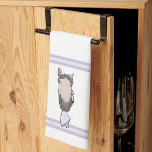 Grappige paardenliefhebber keukenhanddoek servet n