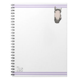 Grappige paardenliefhebber Whimsical toezichthoude Notitieboek