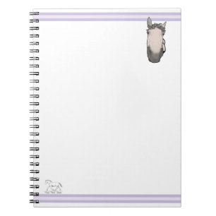 Grappige paardenliefhebber Whimsical toezichthoude Notitieboek