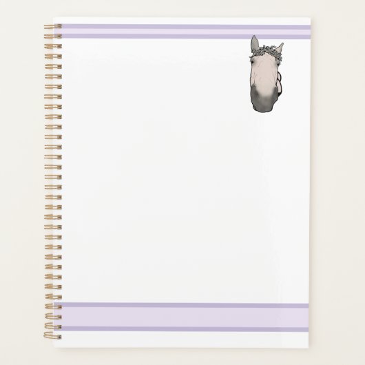 Grappige paardenliefhebber Whimsical toezichthoude Planner (Voorkant)