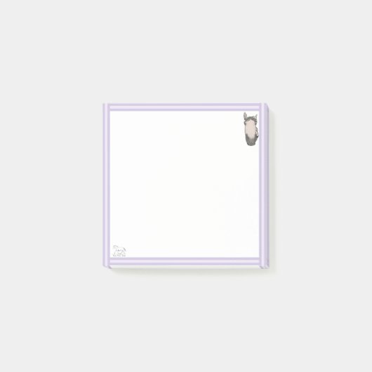 Grappige paardenliefhebber Whimsical toezichthoude Post-it® Notes (Voorkant)