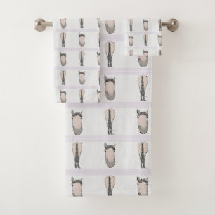 Grappige paardenliefhebber whimwhamschool Kop en S Bad Handdoek