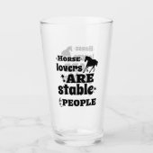 grappige paardenliefhebbers glas (Voorkant)