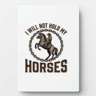 Grappige paardenquote vintage western rijdesign_1 fotoplaat