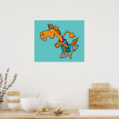 grappige paardenrenner die paardentekentrilogie ru poster (Keuken)