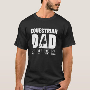 Grappige paardensportkunst voor mannen Vader Paard T-shirt