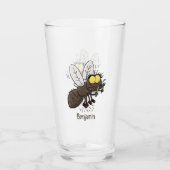 Grappige paardenvlieg insect cartoon glas (Voorkant)