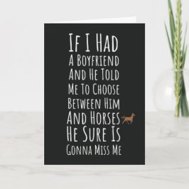 Grappige paardkaarten voor vrouwen voor haar tiene kaart