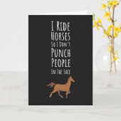 Grappige paardrij kaarten Ruiter Equestrian Paarde (Gele Bloem)