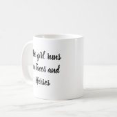 Grappige paardrijder ruiter tacos paarden koffiemok (Voorkant links)