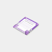 Grappige Paarse Amethyst Takenlijst Post-it® Notes (Schuin)