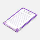 Grappige Paarse Amethyst Takenlijst Post-it® Notes (Schuin)
