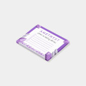 Grappige Paarse Amethyst Te Doen Checklist Post-it® Notes (Schuin)