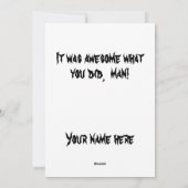 Grappige paarse Halloween schedel veel bedankt Feestdagenkaart (Achterkant)