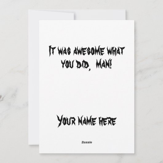 Grappige paarse Halloween schedel veel bedankt Feestdagenkaart (Achterkant)