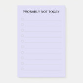 Grappige Paarse lijstjesmaker Post-it® Notes (Voorkant)