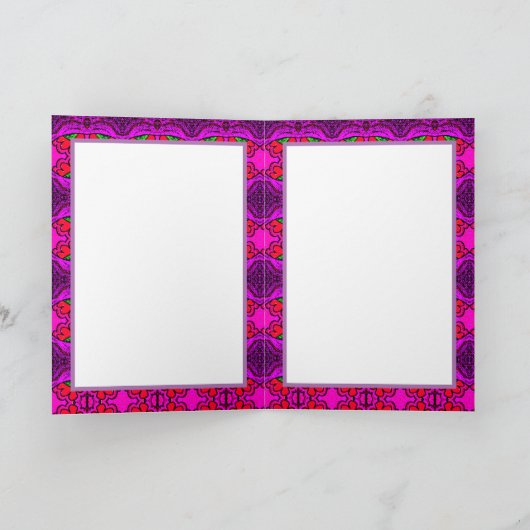 Grappige Paarse Olifant Verjaardagskaart Kaart (Binnen)