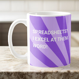 Grappige Paarse Spreadsheet Koffie Mok