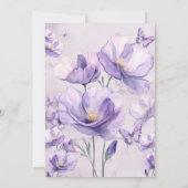 Grappige Paarse Waterverf Fairy Verjaardag Kaart (Achterkant)