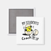 Grappige paasdag ei kuiken leraar mijn studenten a magneet (Voorkant / Achterkant)