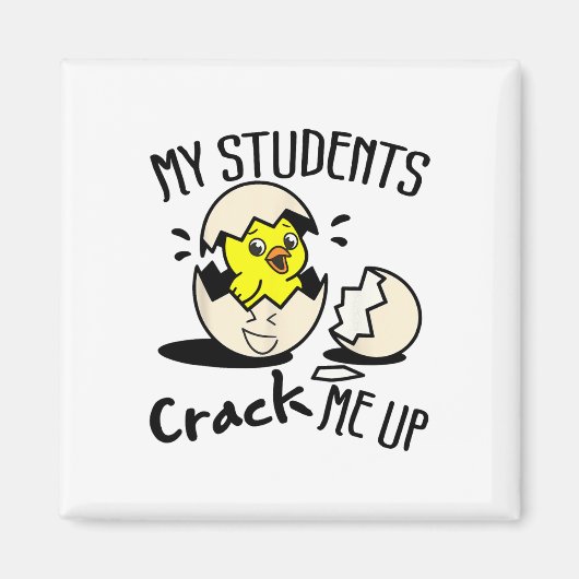 Grappige paasdag ei kuiken leraar mijn studenten a magneet (Voorkant)