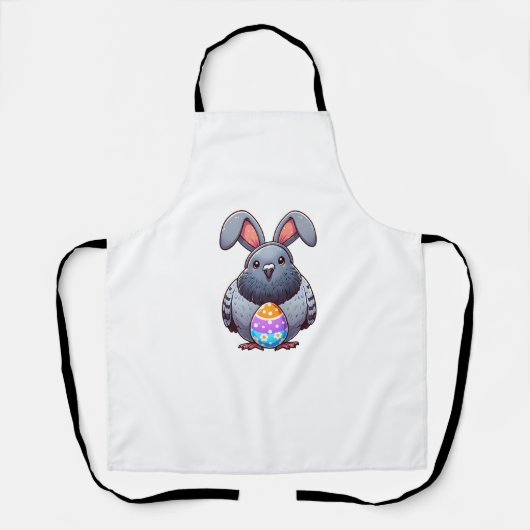 Grappige Paasduif liefhebber Egg Eggs Bunny Rabbit Schort (Voorkant)