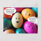Grappige Paaseieren Post Kaart (Voorkant)