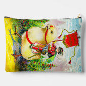 Grappige paasgroeten: ruiter op reusachtige kuiken etui (Achterkant)