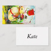 Grappige paasgroeten: ruiter op reusachtige kuiken informatiekaartje (Voorkant / Achterkant)