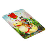 Grappige paasgroeten: ruiter op reusachtige kuiken magneet (Rechterzijde)