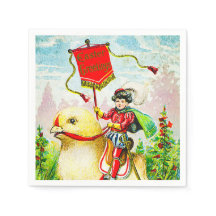 Grappige paasgroeten: ruiter op reusachtige kuiken