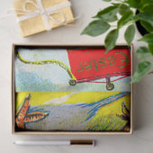 Grappige paasgroeten: ruiter op reusachtige kuiken tissuepapier (Geschenk)