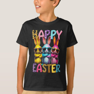 Grappige Paashaas Cool Bunnies Happy Easter Kinder T-shirt