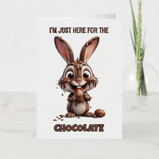 Grappige Paashaas – Schattig & Speels Pasen Design Folie Feestdagenkaart