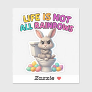 Grappige paashaas Sticker