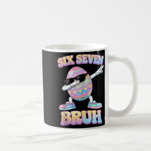 Grappige paashaas zes zeven bruh 6 7 meme eieren koffiemok