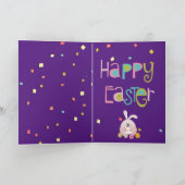 Grappige paashond met Basset Hound, Bunny en Kaart (Binnen)