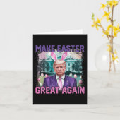 Grappige Paassoorten Trump maken Pasen weer geweld Kaart (Gele Bloem)