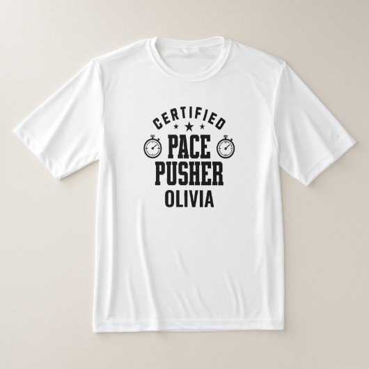 Grappige Pace Pusher Gespersonaliseerde Koppel T-shirt (Laagn)