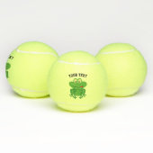 Grappige pad kikker mascotte tennisballen (Multi)