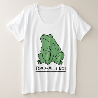 Grappige Pad-Vriend Niet Kikker Grote Maat T-shirt