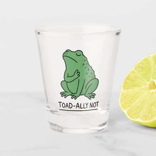 Grappige Pad-Vriend Niet Kikker Shot Glas (Voorkant)