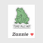Grappige Pad-Vriend Niet Kikker Sticker (Vel)