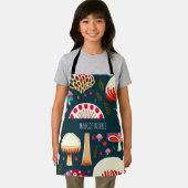 Grappige paddenstoel Rood Wit Waterverf Patroon Schort (Insitu)