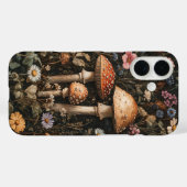 Grappige paddenstoelen en wilde bloemen botanisch Case-Mate iPhone case (Achterkant (horizontaal))