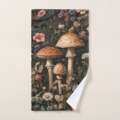 Grappige paddenstoelen en wilde bloemen botanisch handdoek (Handdoek)