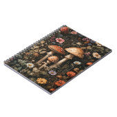 Grappige paddenstoelen en wilde bloemen botanisch notitieboek (Linkerzijde)