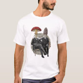 Grappige Paddenstoelen Mensen Collage T-shirt (Voorkant)